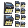 10 броя Външна соларна 6 LED лампа със сензор за движение