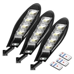 3 броя соларна улична лампа с дистанционно 2400W