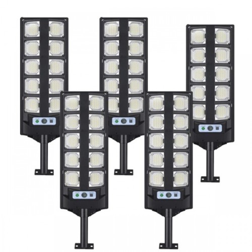 5 броя Соларна LED лампа 10 секции 3000W DRAGON BK-260-10
