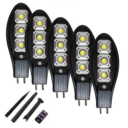 5 броя соларна LED лампа 1200W водоустойчива