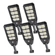 5 броя Соларна LED лампа 8 секции 2400W DRAGON SWP-144LED