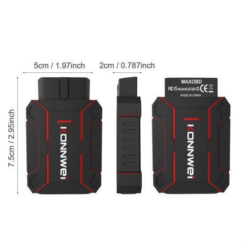 Автомобилна диагностика ( Тестер за автодиагностика ) KONNWEI MAXOBD – OBD2 Bluetooth, Full System