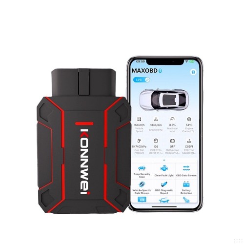 Автомобилна диагностика ( Тестер за автодиагностика ) KONNWEI MAXOBD – OBD2 Bluetooth, Full System
