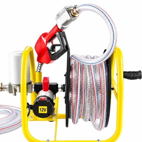 Електрическа помпа за гориво със стойка и пистолет – 12V StahlMayer