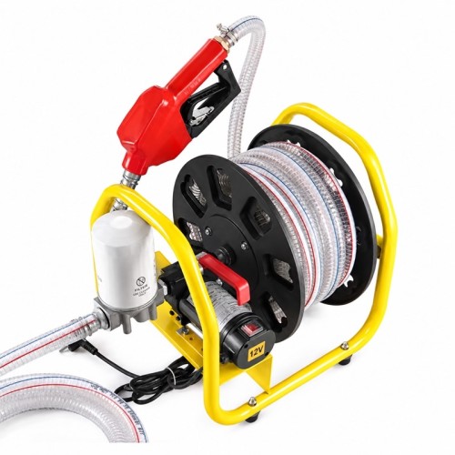Електрическа помпа за гориво със стойка и пистолет – 12V StahlMayer