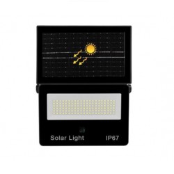 Соларна лампа 126 Led COBA CB-LD180 - Мощен външен прожектор със сензор за здрач