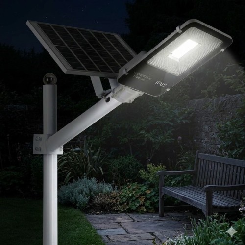 Улична соларна лампа с панел и стойка 1800W Sunvision
